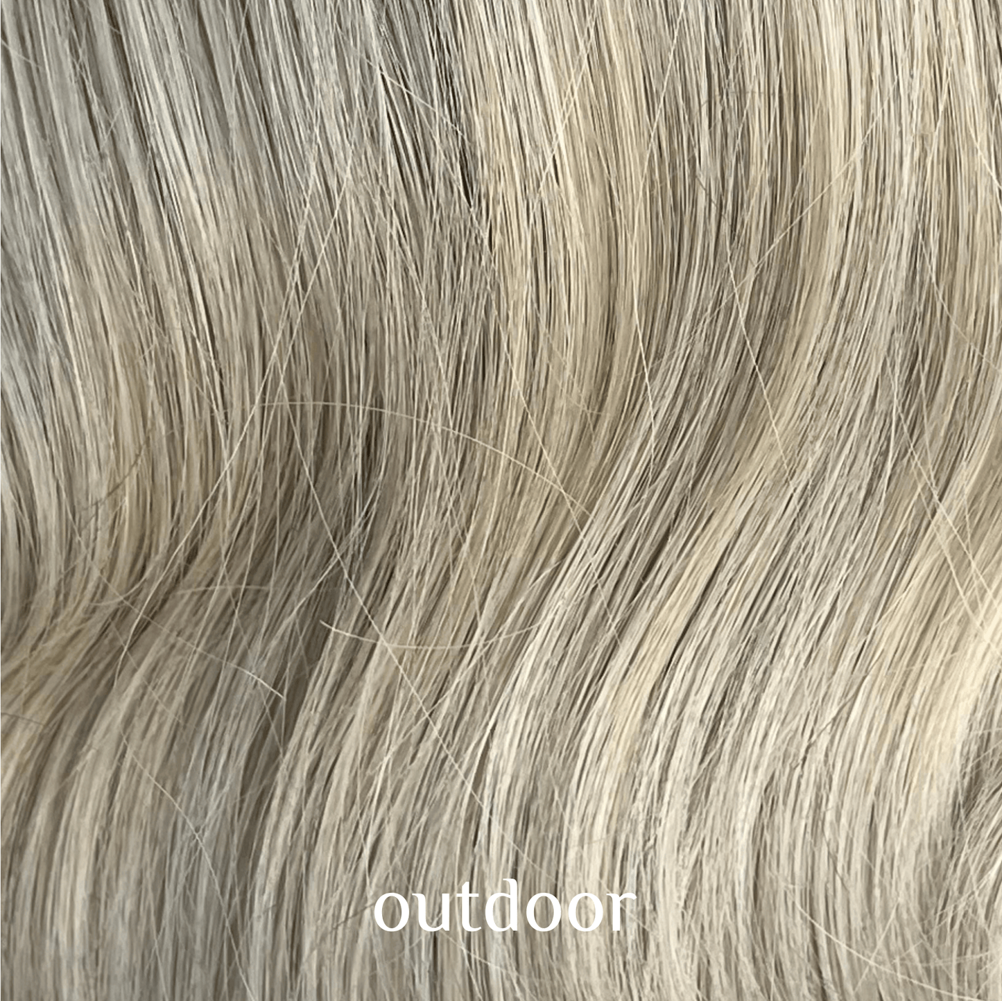 Raregen Lumi 14” | PureHand Remy Human Hair Wig-Rooted Cool Blonde with Highlights