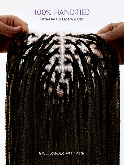☁🏡🐈Ready-to-Wear Preprocessed Swiss Lace Dread Wig💕