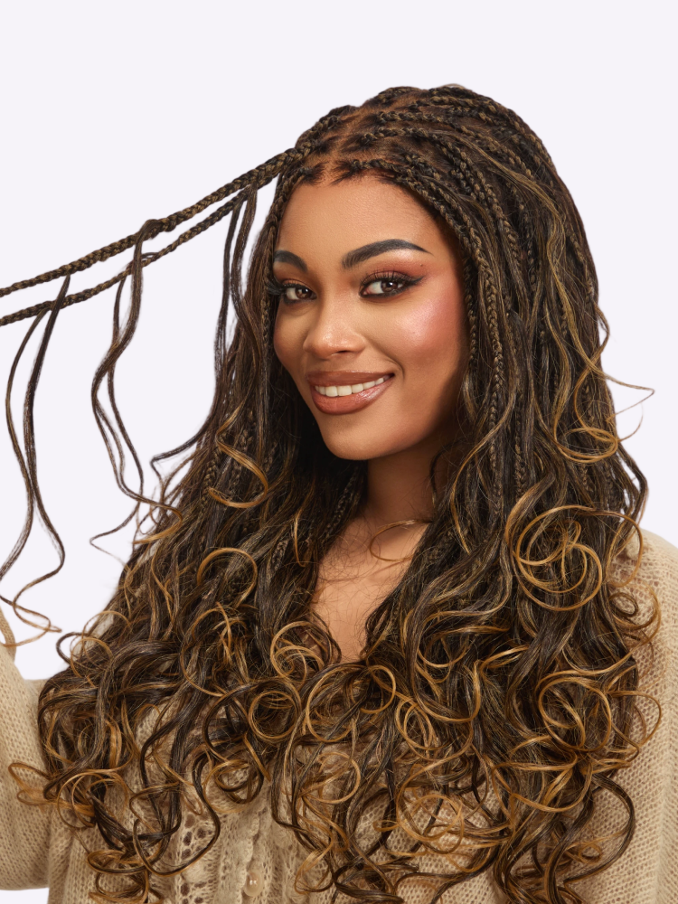 🔥Last Day: 73% OFF🌍613 Goddess Blonde HD Lace Glueless Knotless Braid Wig ✨