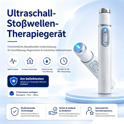 Fortschrittliche akustische Stoßwellentherapie: Regeneriert Peningewebe, stärkt Erektion und männliche Ausdauer, lindert Muskel-, Gelenk- und Sehnenbeschwerden.