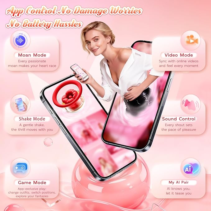 🌡️12-in-1 Rose Sucker & Vibrator | 9+3 Modes for Clit, Nipple & Anal Ecstasy🔥