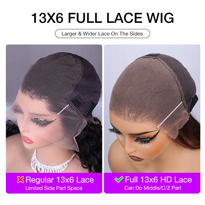 250% Density Full Curly HD Lace Front Wigs Pre bleached Glueless Ready To Go Human Hair Wigs