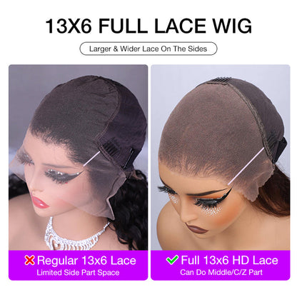 250% Density Full Curly HD Lace Front Wigs Pre bleached Glueless Ready To Go Human Hair Wigs