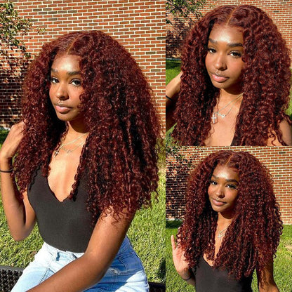 250% Density Full Curly HD Lace Front Wigs Pre bleached Glueless Ready To Go Human Hair Wigs