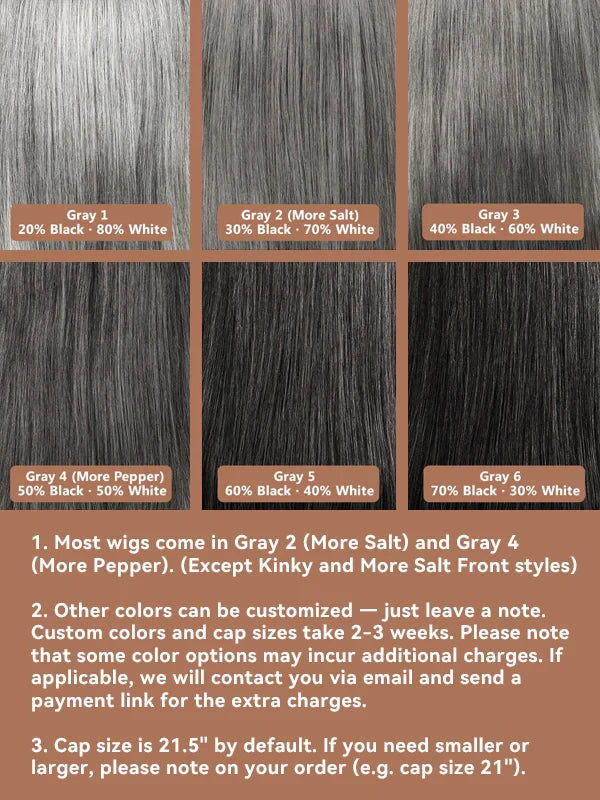 Luvwin 5x5 Salt And Pepper Glueless Gray Color Pre-Cut Lace Layered Cut Straight Bob Wig 100% Human Hair